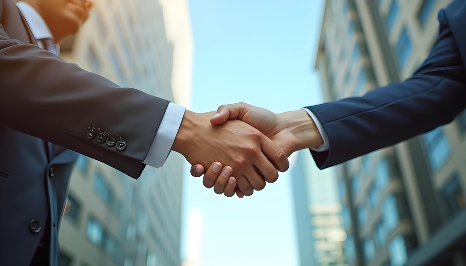 Business handshake
