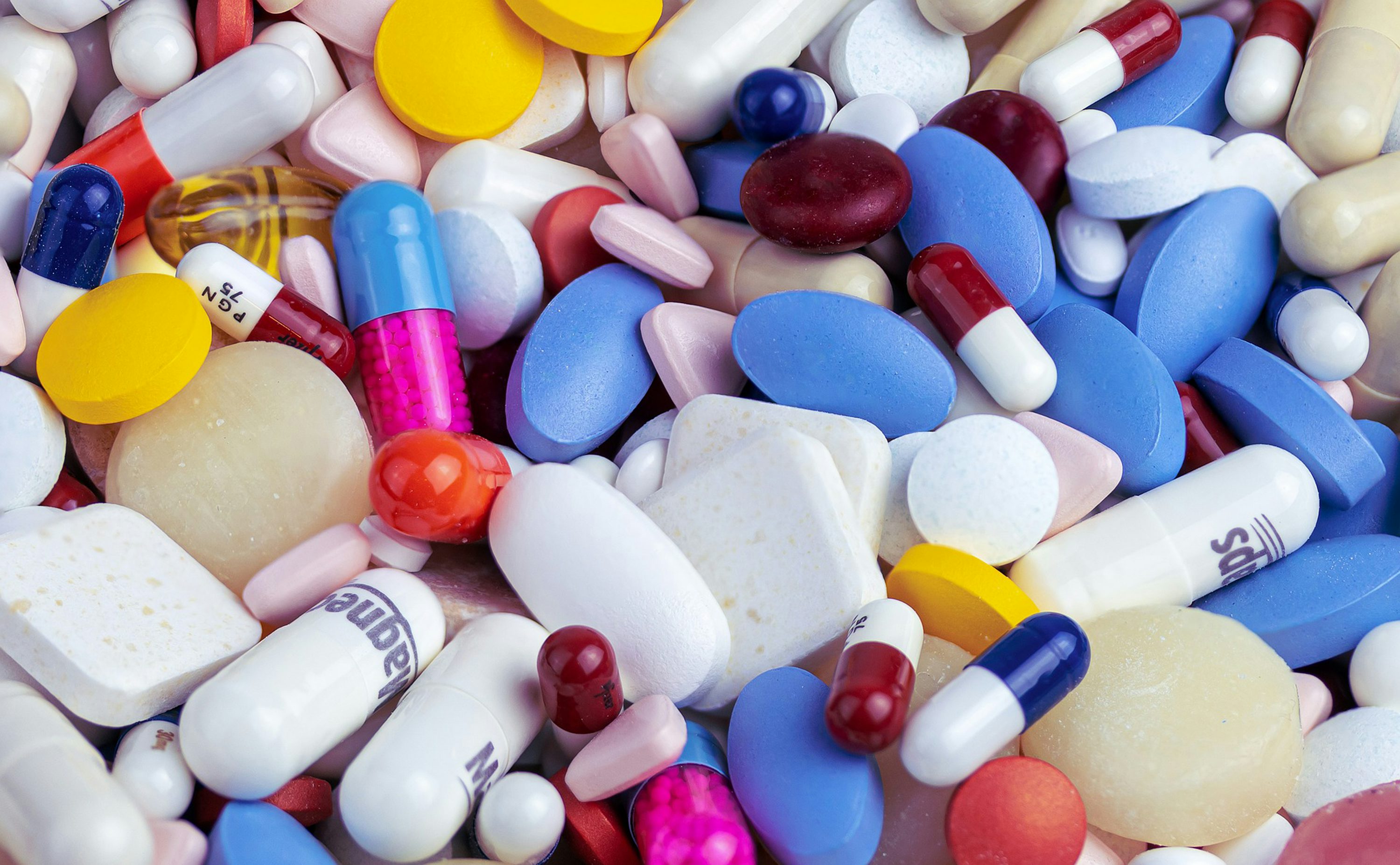 Various medication pills